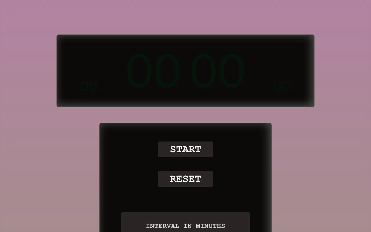 Soundwatch interval timer running in the browser